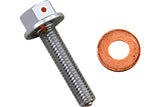 Oil Drain Screw magnetic Moose Racing Honda / Yamaha silver