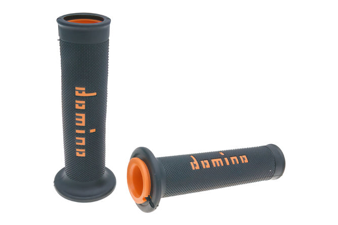 Grips Domino A010 On-Road svart / orange (öppna ändar)