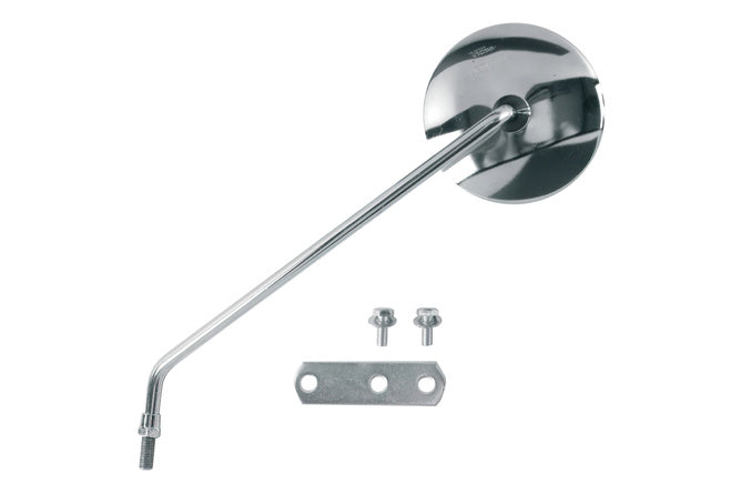 Spegel vänster Vparts Piaggio 125-150-200 Vespa PX 1998-2016 M10x1,25 krom