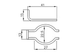 Bracket Buzzetti for kickstart pinion Peugeot 50cc