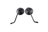 Mirrors left + right Cafe Racer d.10mm black