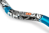 MX Handlebar Stage6 Fatbar Design 28,6mm blue