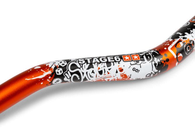MX Styre Stage6 Fatbar Design 28,6mm orange