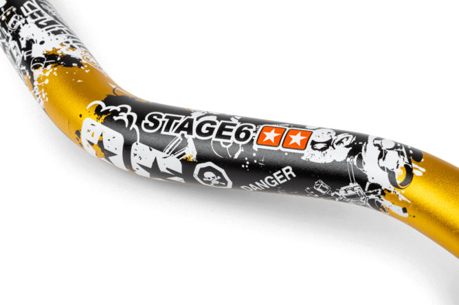 MX Styre Stage6 Fatbar Design 28,6mm gul