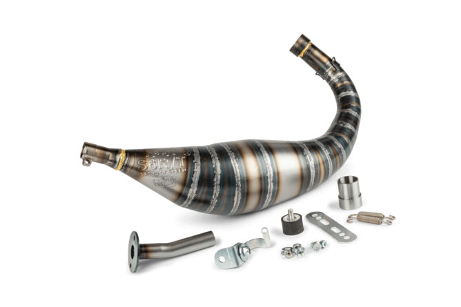 Avgassystem Stage6 R/T 80 - 90cc CNC Blå / Svart Minarelli AM6