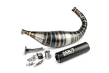 Exhaust Stage6 R/T 80 - 90cc CNC black Minarelli AM6