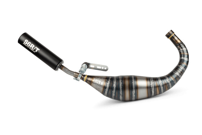 Avgassystem Stage6 R/T 80 - 90cc CNC svart Minarelli AM6
