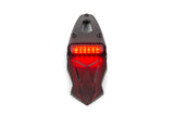 License Plate Holder w/ taillight tinted 6 LEDs 50cc Supermoto