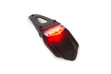 License Plate Holder w. taillight white 9 LEDs 50cc Supermoto