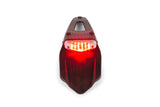 License Plate Holder w. taillight white 9 LEDs 50cc Supermoto