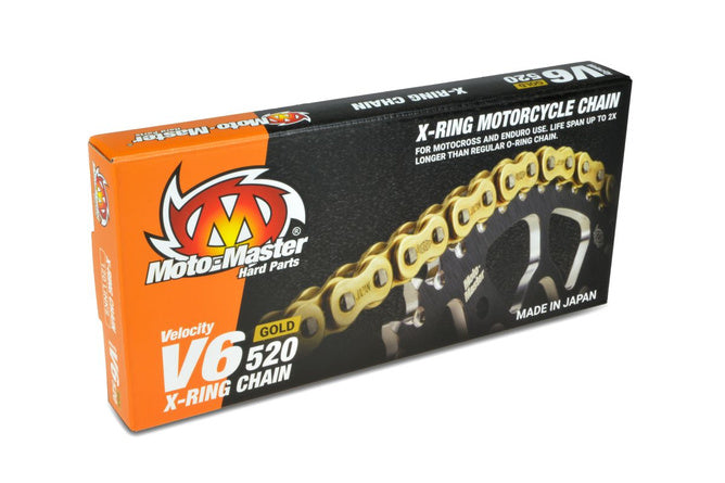 Chain Moto Master X-Ring V6-520G 120 länkar (presslänkar)