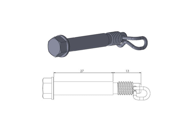 Bromsklosspinne Moto Master bak TC / SX 65