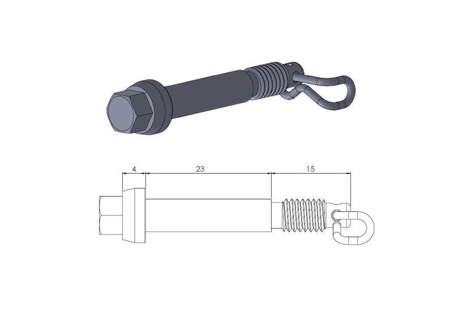 Bromsklosspinne Moto Master fram TC / SX 65
