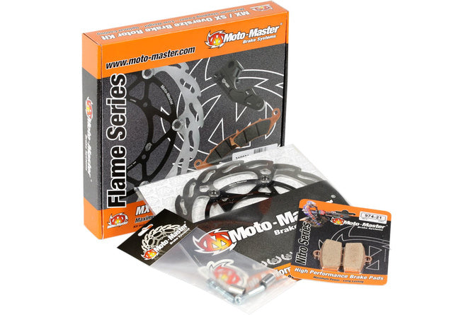 Bromsset Oversize 220 mm Moto Master Flame bak SX / TC 85