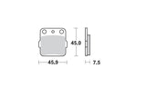 Brake Pads rear Moto Master 091412 Sinter Pro Racing GP KX 65