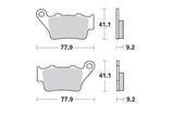 Brake Pads rear Moto Master 093212 Sinter Pro Racing GP Husqvarna CR / WR