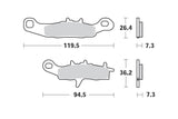 Brake Pads front Moto Master 093911 Sinter Pro Racing KX / RM 85