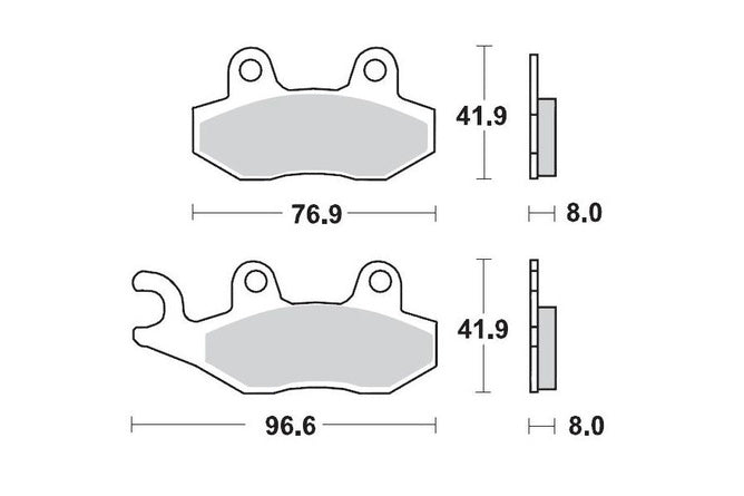 Bromsklossar fram Moto Master Pro Racing GP YZ 92-97 / RM 87-95