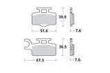 Brake Pads front Moto Master Pro Racing GP KX 65