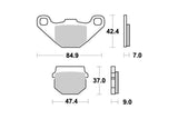 Brake Pads rear Moto Master Nitro KX 80