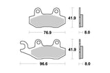 Brake Pads front Moto Master Nitro Husqvarna CR / WR