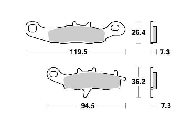 Bromsbelägg fram Moto Master Nitro KX 85