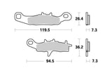 Brake Pads front Moto Master Nitro KX 85