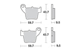 Brake Pads rear Moto Master Nitro Honda CRF