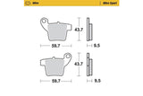 Brake Pads rear Moto Master Nitro TC / SX 65