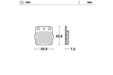 Brake Pads rear Moto Master Nitro KX 80 / 85
