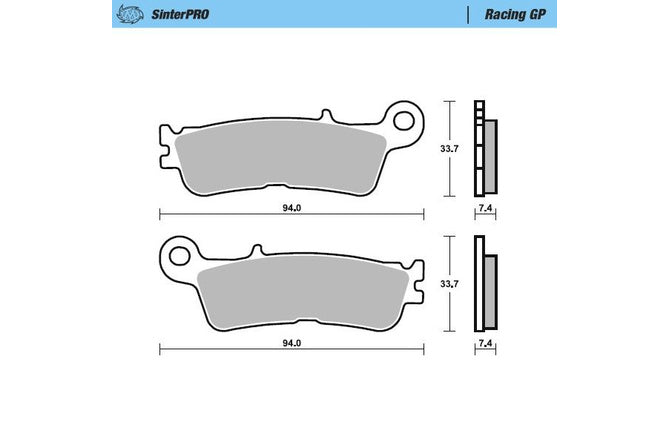 Bromsbelägg fram Moto Master 099812 Racing GP YZF 250 / 450