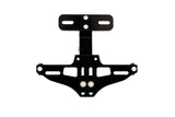 License Plate Holder CNC swivel aluminium black