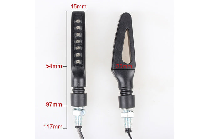 LED Blinkers sekventiell Contest rökfärgad