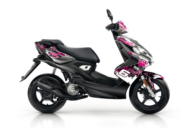 Grafikpaket Yamaha Aerox efter 2013 Stage6 rosa / svart