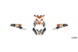 Decal Kit Stage6 Yamaha BWs after 2004 orange / white
