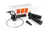 Quick Action Throttle with grips and throttle cable universal black