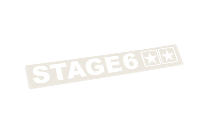 Sticker Stage6 110x33mm vit