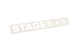 Sticker plotted Stage6 110x33mm white
