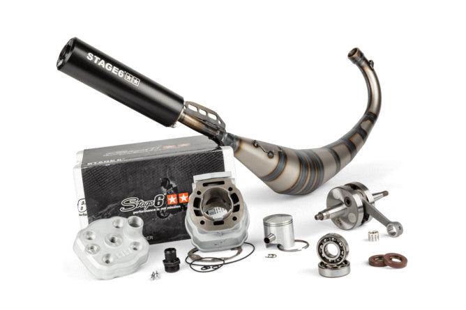 Tuning Kit cylinder + vevaxel + avgas Stage6 Streetrace 88cc slaglängd 45mm Derbi Euro 3 / Euro 4