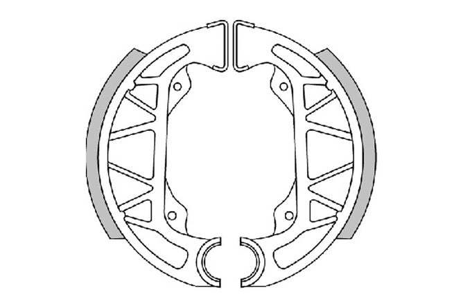 Bromsskor bak Polini 100x20mm Piaggio Typhoon / NRG