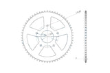 Rear Sprocket 48 teeth - 420 Peugeot / Rieju