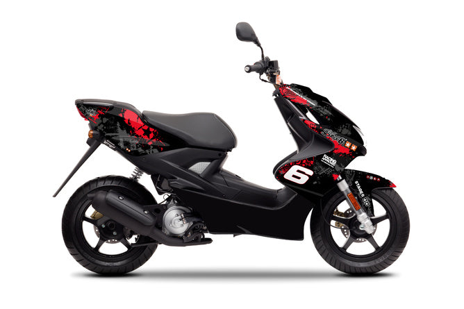 Grafik Kit Yamaha Aerox före 2013 Stage6 röd / svart