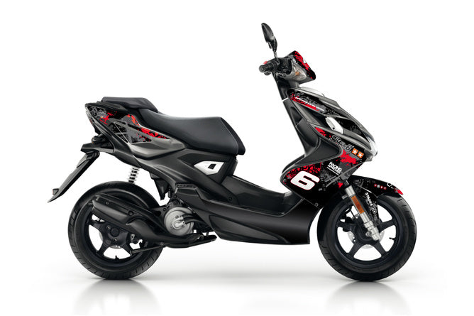 Grafikpaket Yamaha Aerox efter 2013 Stage6 röd / svart