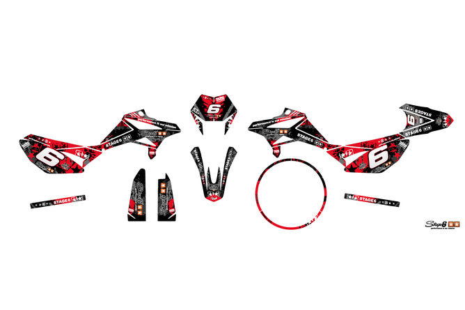 Grafik Kit Beta RR 2011 - 2020 röd / svart