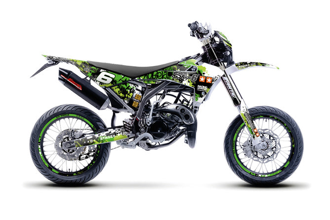 Grafik Kit Fantic XM 50 2017 - 2022 grön / svart