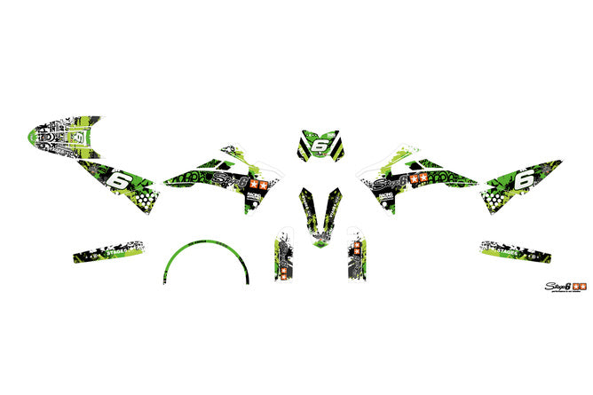 Grafik Kit Fantic XM 50 2017 - 2022 grön / svart