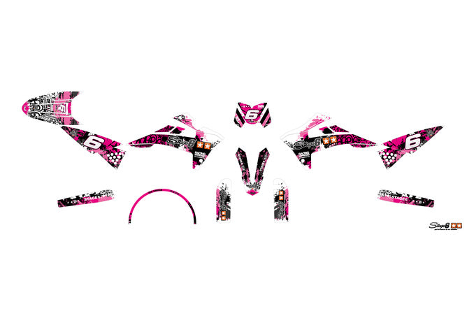 Grafik Kit Fantic XM 50 2017 - 2022 rosa / svart