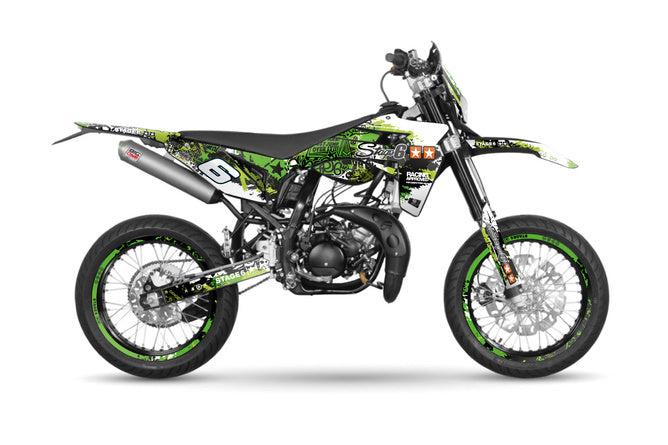 Grafik Kit Sherco SM-R 50 efter 2018 Stage6 grön / svart