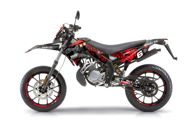 Grafik Kit Derbi Xtreme 2011 - 2017 Stage6 röd / svart