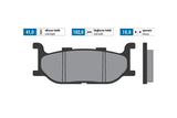 Brake Pads Polini sintered Tmax 500 2001 - 2003